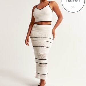Abercrombie and Fitch Crochet-Style Maxi Skirt | Size M
